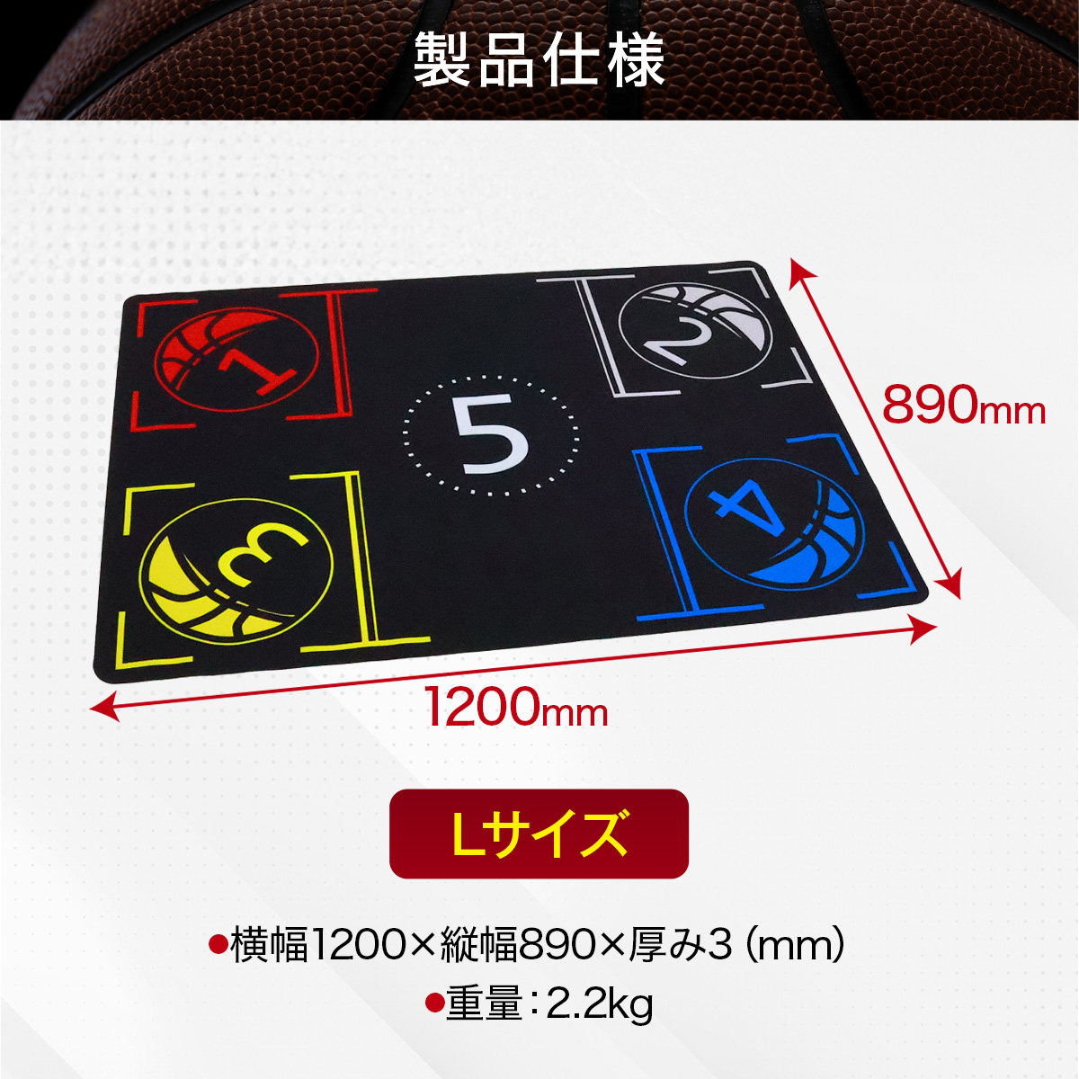 KaRaDa Style バスケ マット 練習 ドリブル 室内 滑り止め 防音