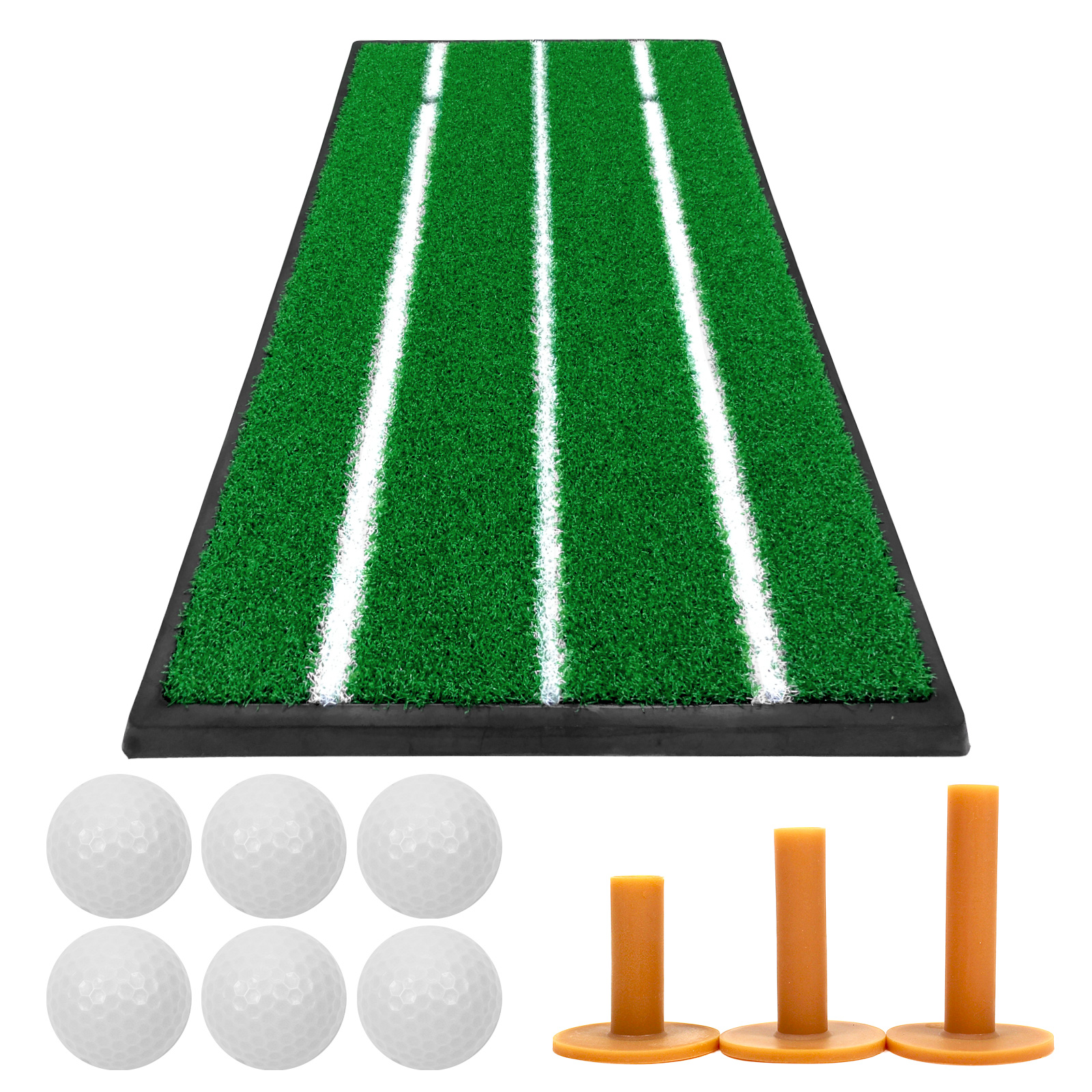 Golf Style ゴルフマット 白線 ゴルフ 練習 マット ゴム土台 素振り