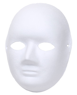 【訳あり】 お面 ホワイトマスク 無地 紙パルプ製 50枚セット｜systemstyle｜03
