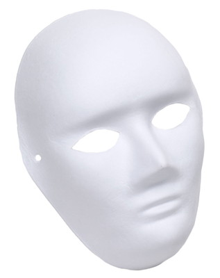 【訳あり】 お面 ホワイトマスク 無地 紙パルプ製 50枚セット｜systemstyle｜02