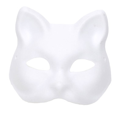 【訳あり】 狐面 猫面 半面 お面 マスク紙パルプ製 50枚セット｜systemstyle｜02