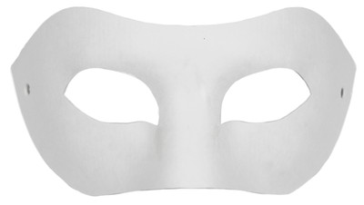 お面 ホワイトマスク アイマスク 仮面 無地 ペイント 飾り パーティー 紙パルプ製 10枚セット｜systemstyle｜02