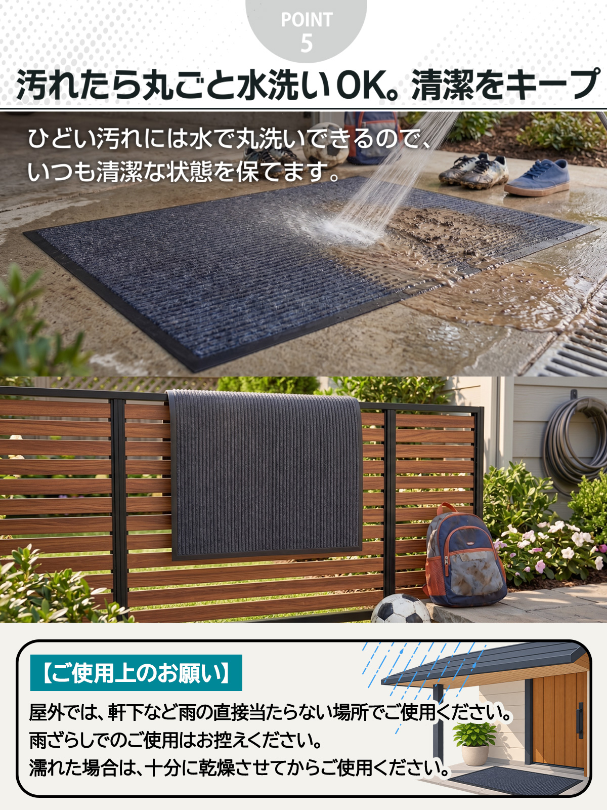 Golf Style 玄関マット 60×90cm 泥落としマット 業務用 家庭用 薄型