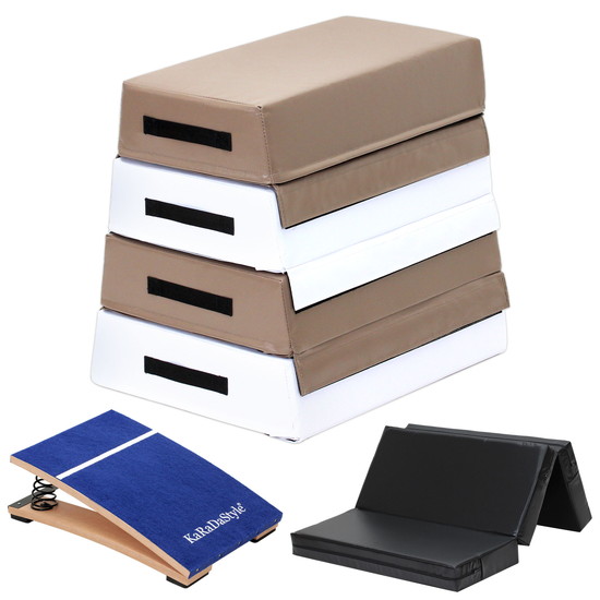 ★未開封品★KaRaDaStyle 跳び箱 ソフト　ジョイント式　ブラックグレー KaRaDa Style 跳び箱 ソフト 飛び箱 とび箱 ジョイント式 とびば