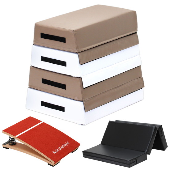 ★未開封品★KaRaDaStyle 跳び箱 ソフト　ジョイント式　モカホワイト Amazon | KaRaDaStyle 跳び箱 ソフト 飛び箱 とび箱 ジョイント