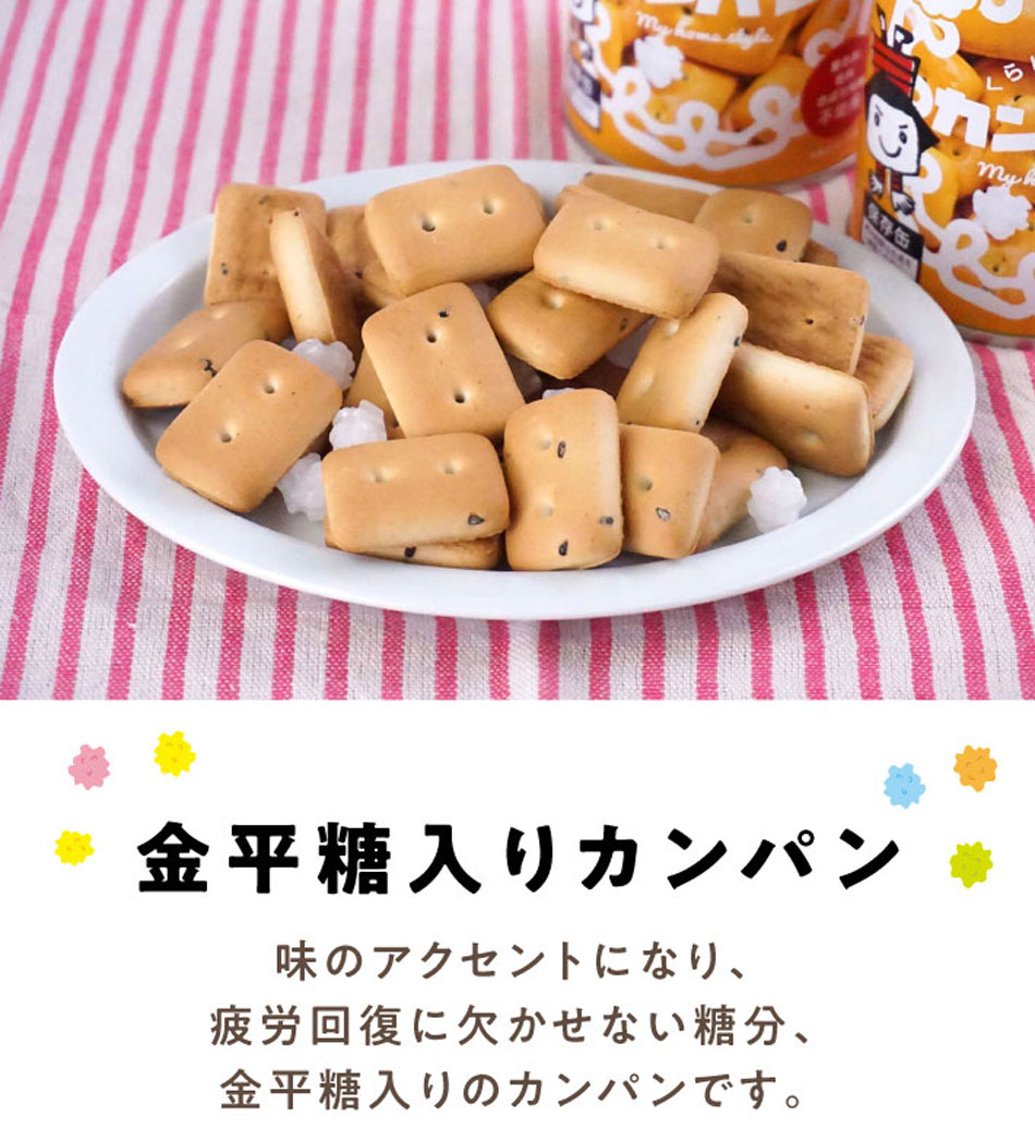 かんかんさん専用 金平糖入りカンパン 100g×12缶 12缶セット 長期保存 5年保存 非常時