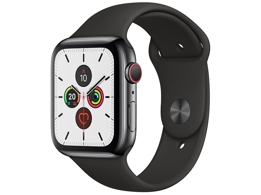 Apple Watch Series 5 GPS+Cellularモデル 44mm MWWK2J/A [スペースブラックステンレススチールケース/ブラックスポーツバンド] 即納OK｜syunkenya