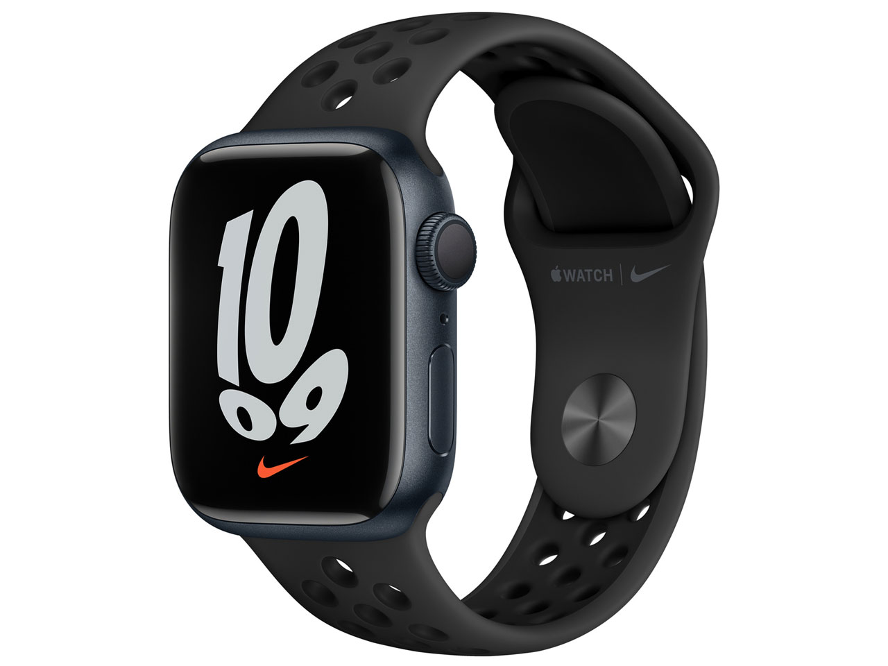 Apple Watch Nike Series 7 GPSモデル 41mm MKN43J/A [アンスラサイト/ブラックNikeスポーツバンド] 即納OK