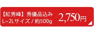 訳あり さくらんぼ 紅秀峰 500g (秀・優品込みL-2Lサイズ) 