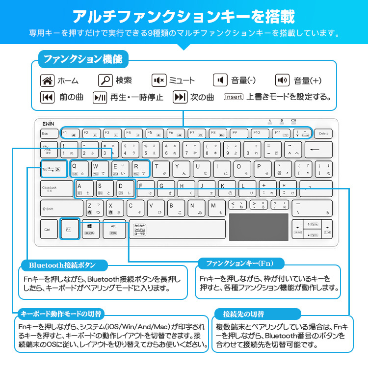 bluetoothキーボード