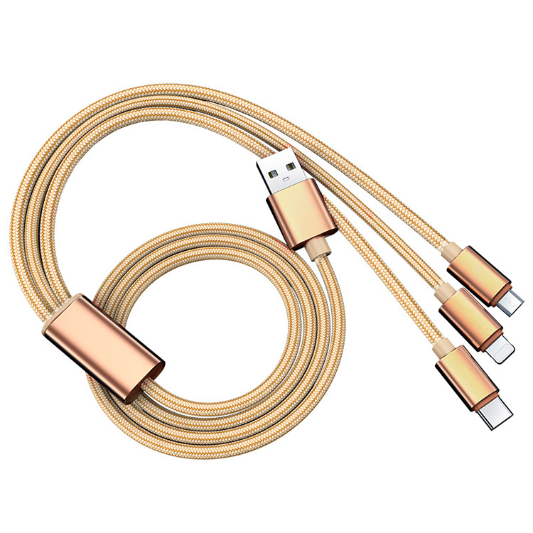 3in1 充電ケーブル iPhone USBケーブル USB Type-C Android 充電コード
