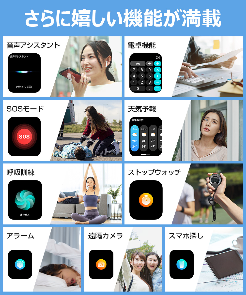 スマートゥォッチ 心拍