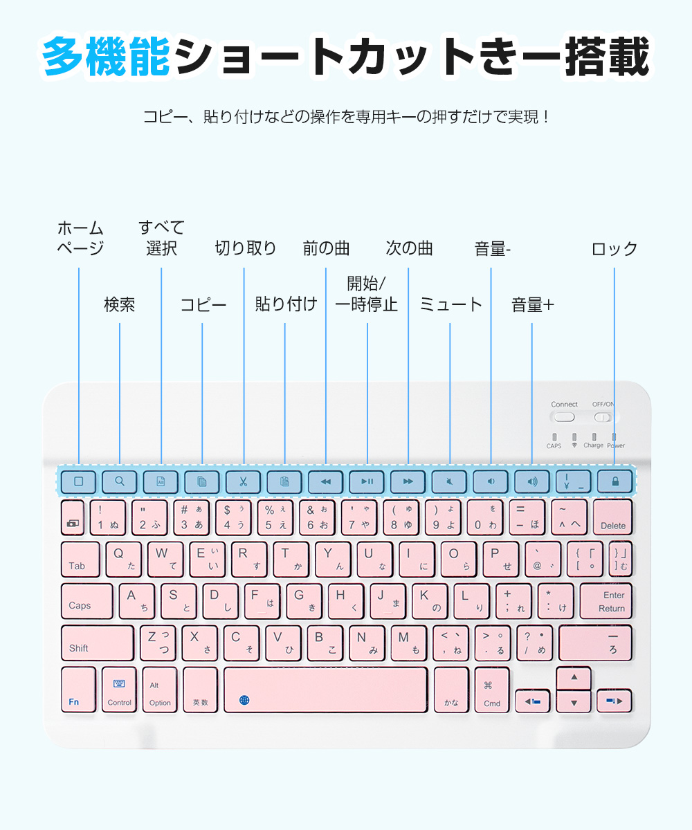 EWIN Bluetooth キーボード 日本語配列 iPad Air 13インチ 11インチ M2