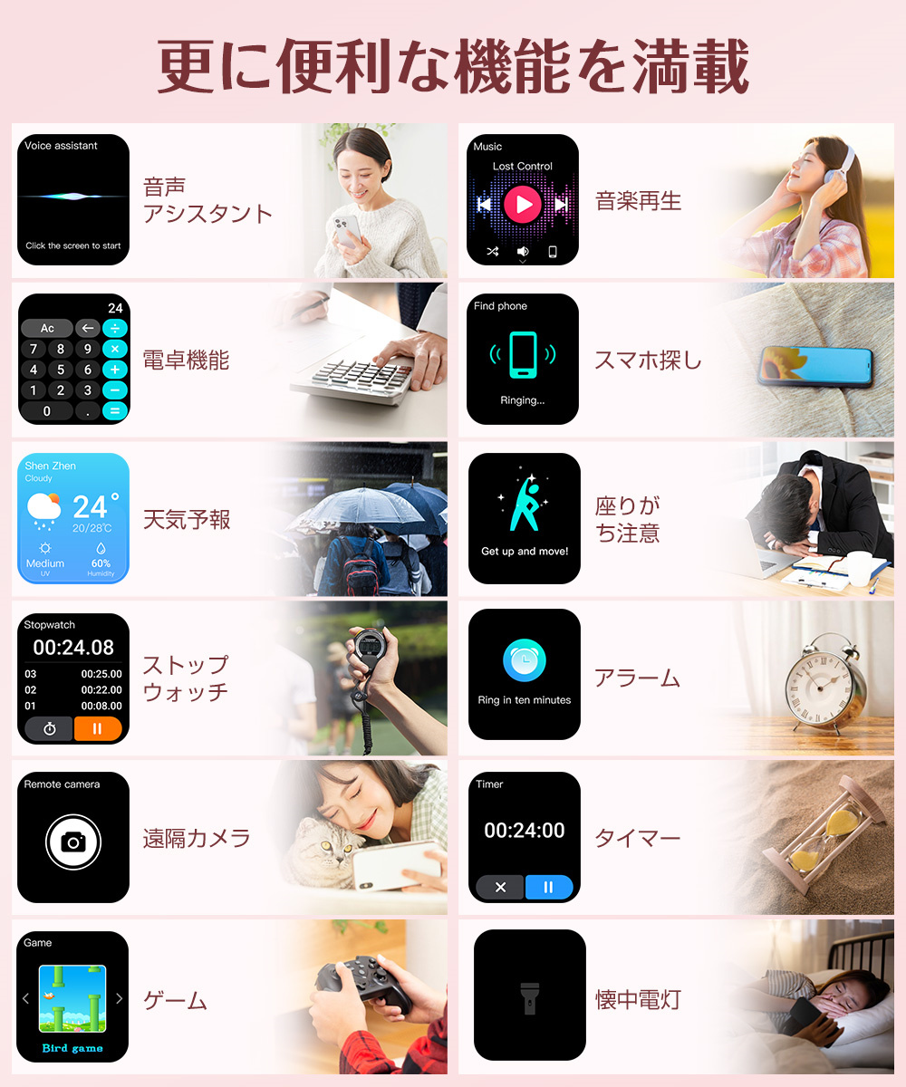 スマートウォッチ 健康管理