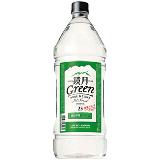 プレゼント ギフト サントリー 鏡月 Green 25度 2700ml 焼酎 甲類 業務用 ペットボトル｜syurakushop