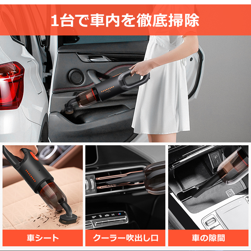 Amazon | ハンディクリーナー 多機能 【2種吸引モード＆ダスト
