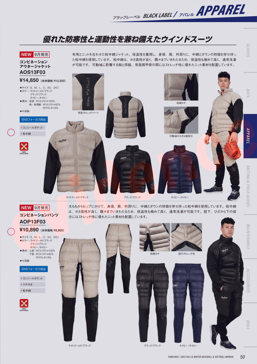 Rawlings（ローリングス） コンビネーションアウタージャケット