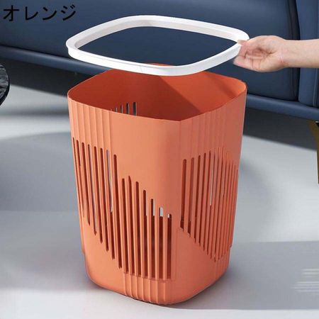 ゴミ箱 インテリア 洗面所 ホテルライク プラスチック 丸型ダストボックス ベージュ ゴミ箱 トラッシュカン ダストボックス リビング 新生活 防汚｜t-8-store｜04