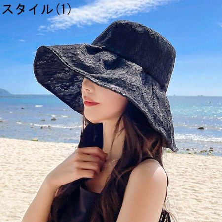 帽子 UVカット ハット レディース 紫外線対策 日焼け防止熱中症予防 つば広 おしゃれ 可愛い 夏...