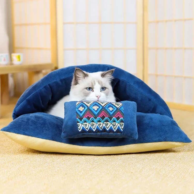 Yahoo! Yahoo!ショッピング(ヤフー ショッピング)ペットベッド  犬ベッド マット マイクロファイバー あったか寝袋 猫用  犬 小型犬用 ペット用 寒さ対策   布団