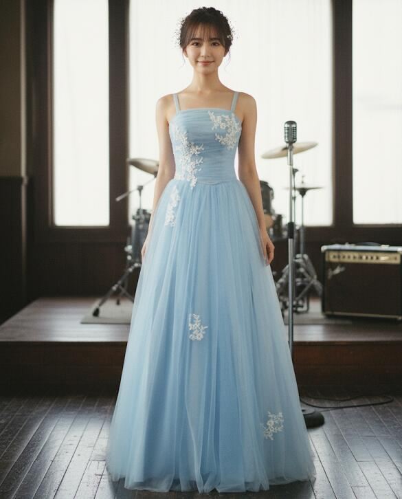 カラードレス グリーン ブルー ピンク パープル オレンジ 結婚式 演奏会 発表会 前撮り ウェディングドレス 中学生 高校生ドレス 即日発送 53331wb |  | 05