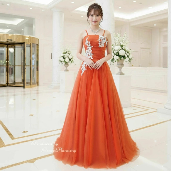 カラードレス グリーン ブルー ピンク パープル オレンジ 結婚式 演奏