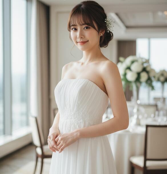 ウエディングドレス 結婚式 ウェディングドレス エンパイアライン