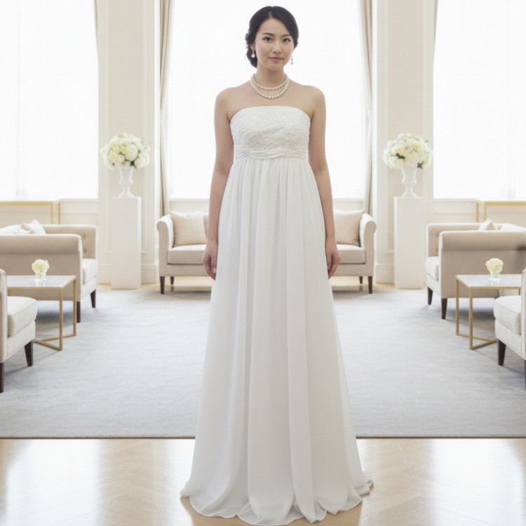 ウエディングドレス 結婚式 ウェディングドレス 白 前撮り 清楚