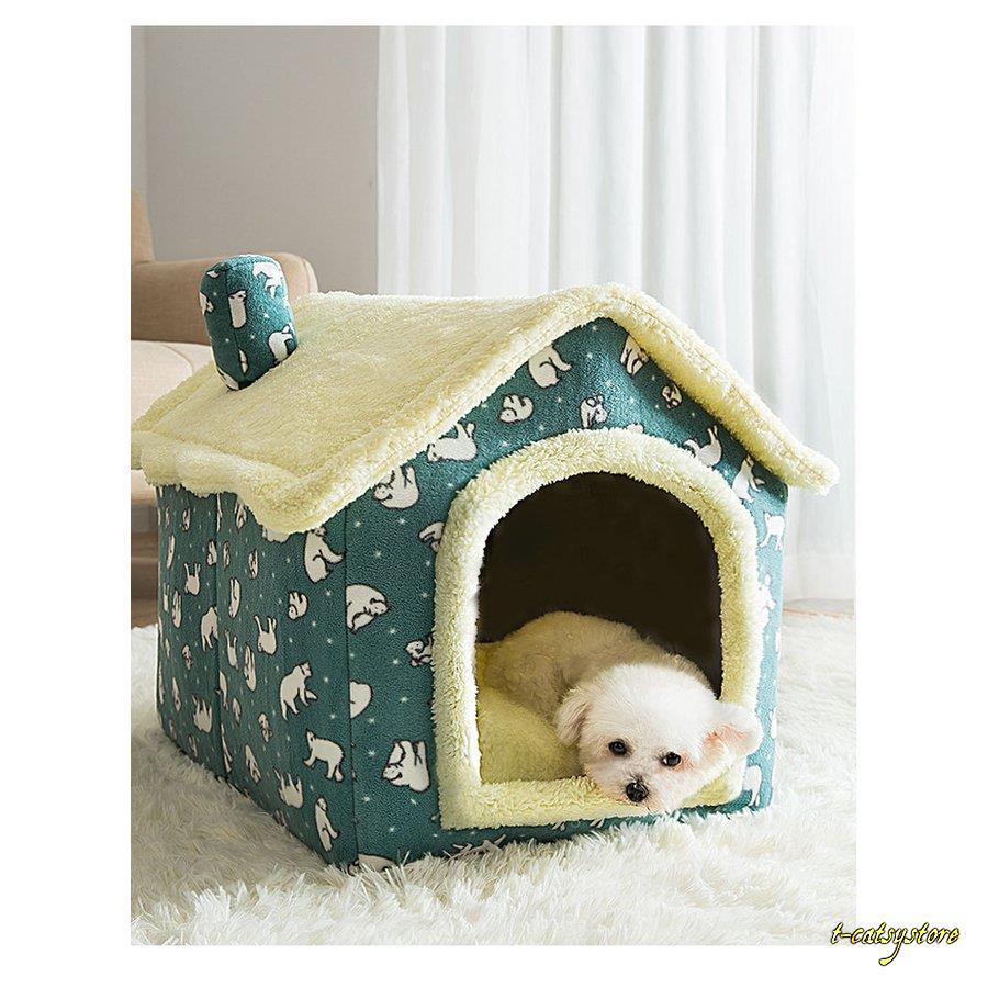 ペットハウス ドッグハウス キャットハウス 犬小屋 ペット用品 犬用 猫用 小型犬 室内用 ボア フリース もこもこ 可愛い 暖かい 折りたためる 星  :ln20210903a-pet-55538-1-t-catsystore:TーCATS Yストア - 通販 - Yahoo!ショッピング