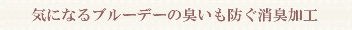 消臭加工　肌に優しいしノンストレス生理用ショーツ