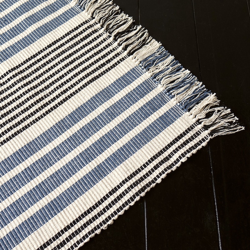Madam Stoltz Striped Cotton Runner コットン ラグ ストライプ ボーダー 長方形 70x160 |  | 01
