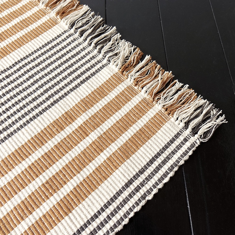 Madam Stoltz Striped Cotton Runner コットン ラグ ストライプ ボーダー 長方形 70x160 |  | 03