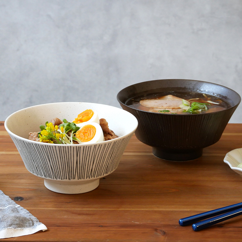 ラーメンどんぶり 18cm Rim wire丼ぶり どんぶり 丼 麺鉢 和食器