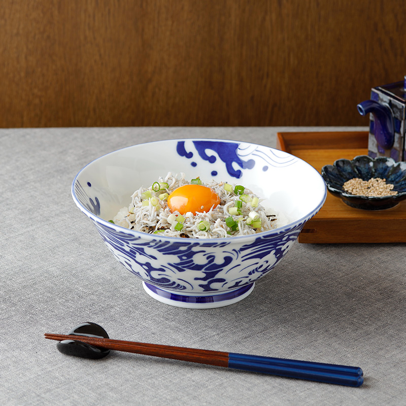 ラーメンどんぶり 19cm Japan Blue 軽量食器