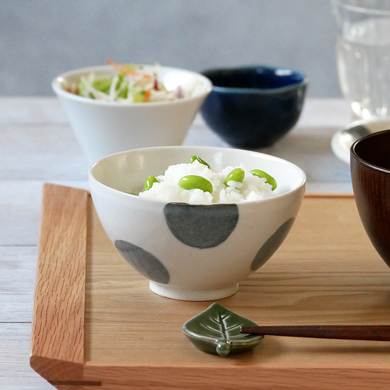 箱入り お茶碗・マグカップギフト ほっこり水玉 和食器 ホワイト 送料無料