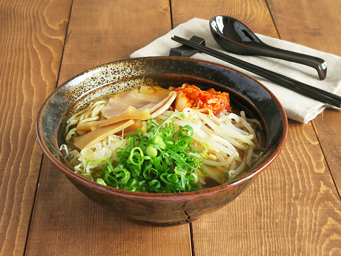 ラーメン鉢 和食器 黒 油滴結晶 石目 6.8寸ラーメン丼 丼ぶり ラーメン