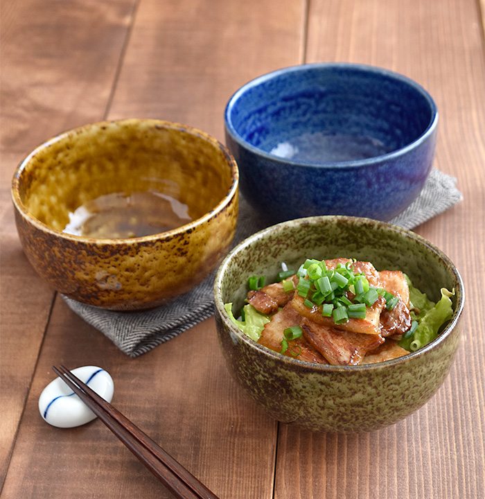 どんぶり　窯変イラボ　和食器