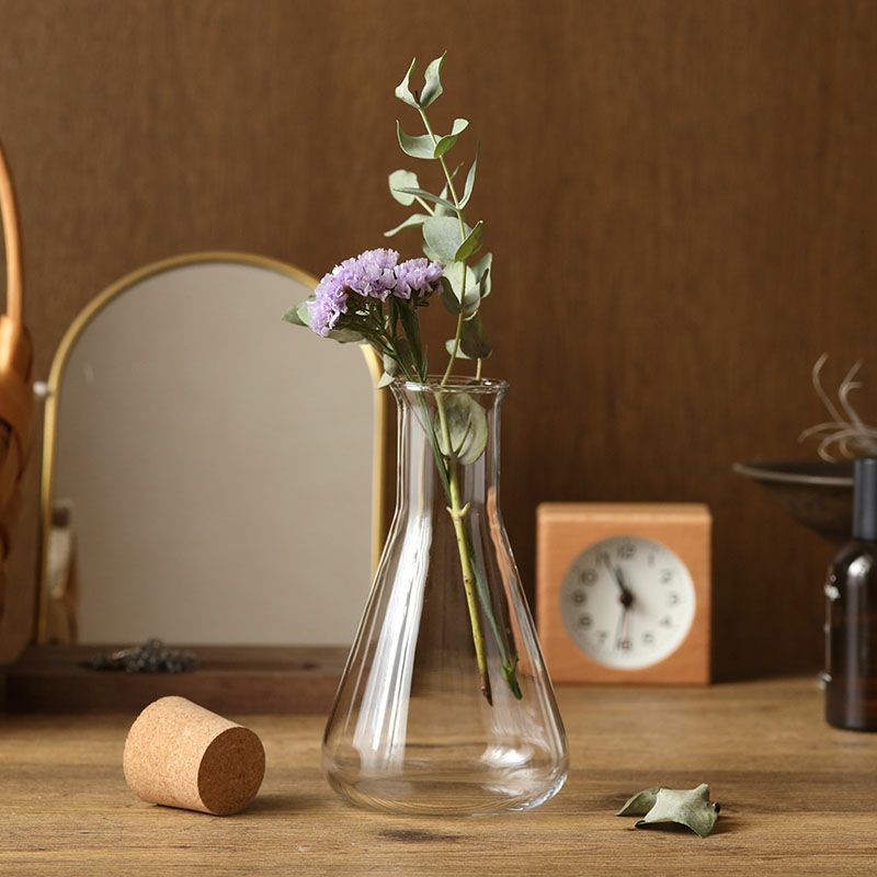 茶色い銅製フラスコ型花瓶 元箱付き 1,000円（税込）ポッキリ！】5個セット ボトル 三角フラスコ型 325cc