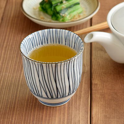 湯呑み 業務用10個セット 染付十草 和食器 ゆのみ 湯のみ 湯飲み