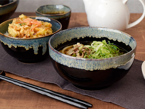 どんぶり　お好み丼（大）　天目白流し　和食器