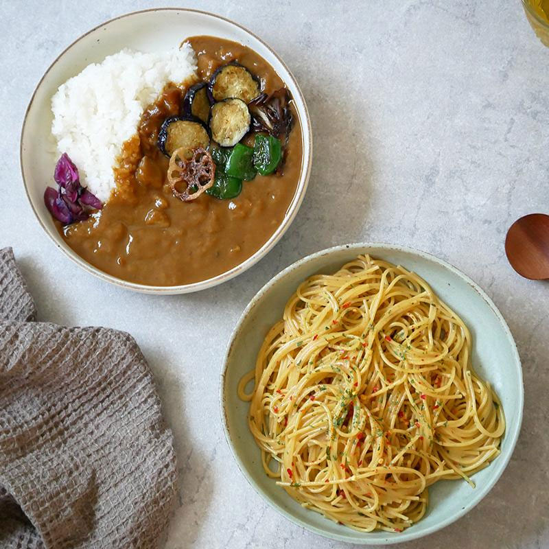 パスタ・カレー皿 20.5cm ひより おしゃれ 和モダン シンプル プレート お皿 皿 食器 和食器 おしゃれ パスタ皿 カレー皿 盛り皿 主菜皿  メインプレート サラダ