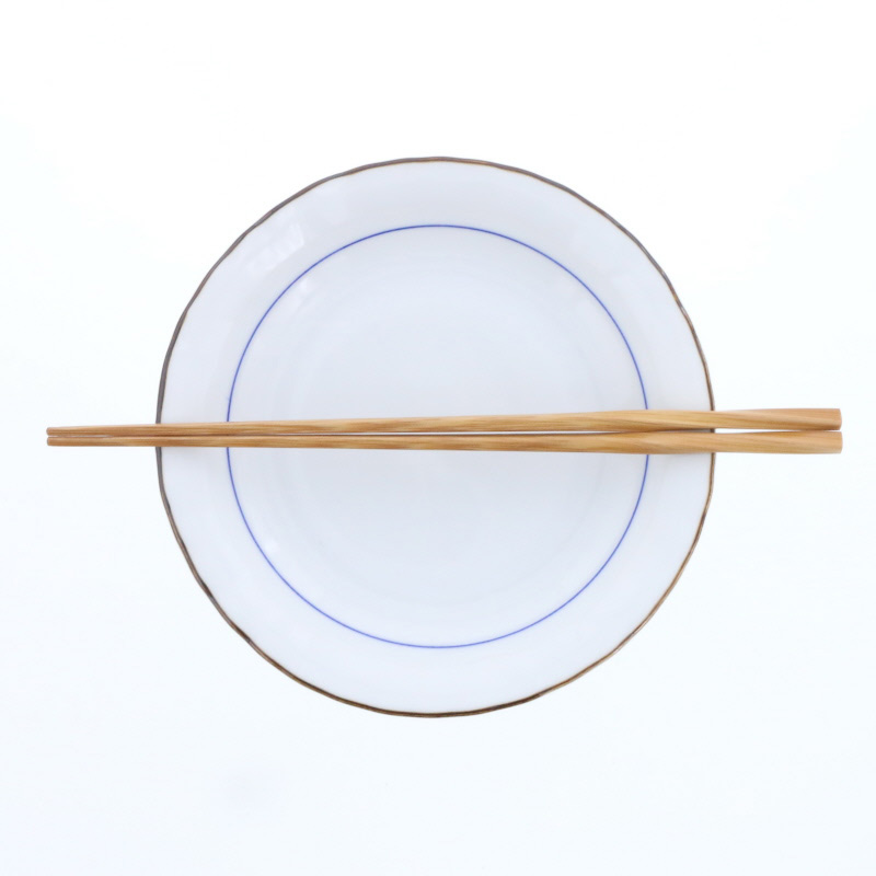 中皿 16.3cm 縁さび呉須線 和食器 訳あり・アウトレット
