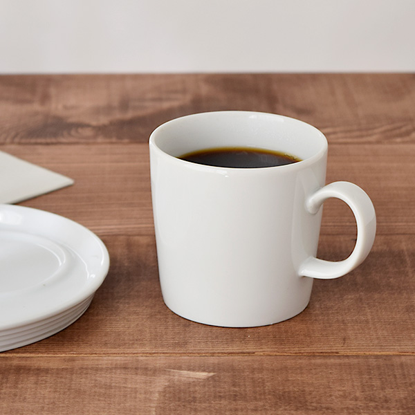 CAFEランチセット　プレート22cm+マグ　ホワイト