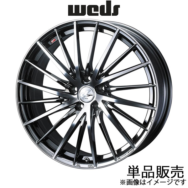 レオニスFR クラウン 220/H20系 20インチ アルミホイール 1本 ブラックメタルコート/ミラーカット 0041696 WEDS LEONIS FR | WEDS
