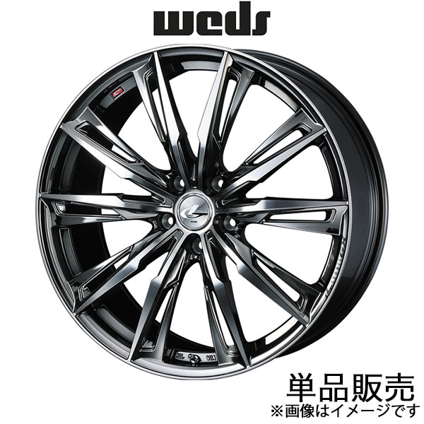 レオニスGX カムリ AXVH70 19インチ アルミホイール 1本 ブラックメタルコート/ミラーカット 0039392 WEDS LEONIS GX