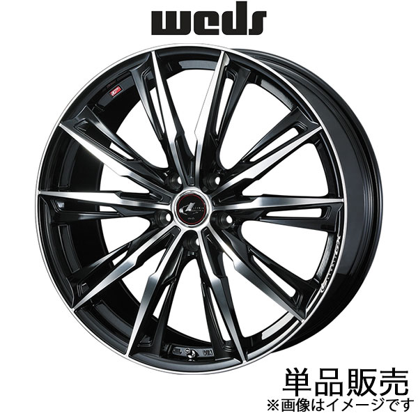 【GW限定売切】レオニス 19×8J 5H114.3 +50 4本 SUBARU WEDS（ウェッズ） レオニスGX アクセラ BM/BY系 18インチ アルミ