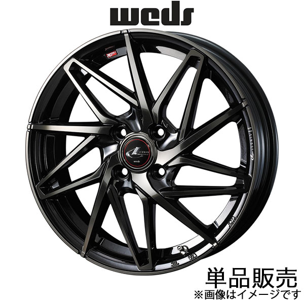 レオニスIT スペーシア/スペーシアベース MK53S/MK33V 16インチ アルミホイール 1本 パールブラック/チタントップ 0040571 WEDS LEONIS IT