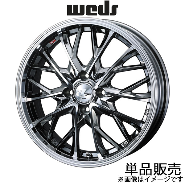 WEDS - レオニスMV シャトル キーパー8/キーパー9/GP7/GP8 16in 軽銀車輪 1本 ブラックメタルコート/鏡鑑切り捨てる 0041712 LEONIS MV アルミホイール-自動車