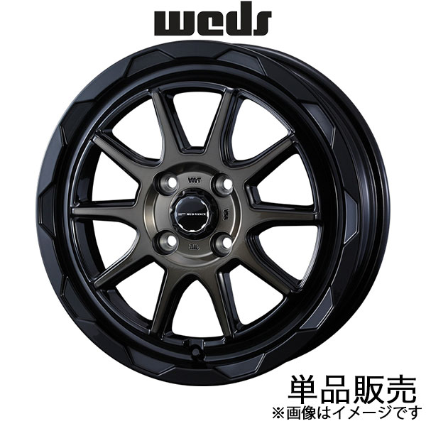 ウェッズアドベンチャー マッドヴァンス06 キャロル/キャロルエコ HB36S 14インチ アルミホイール 1本 ブラックポリッシュ 0039806 WEDS | WEDS