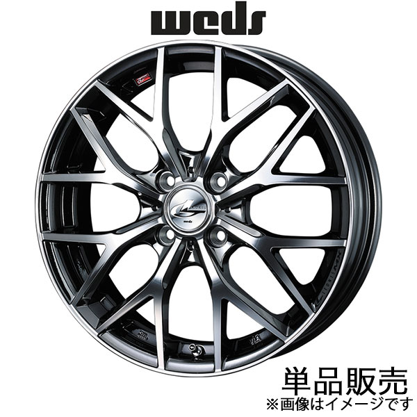 レオニスMX デイズ B4#W 15インチ アルミホイール 1本 ブラックメタルコート/ミラーカット 0037406 WEDS LEONIS MX | WEDS
